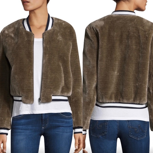 Joie Arleigh Bomber Jacket, Size L - Picture 7 of 11